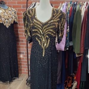 Vintage Beaded Holiday Dress